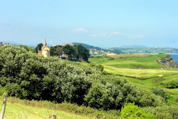 View from Liandres toward Comillas